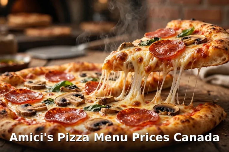 Amici's Pizza Menu Prices Canada - AI-generated appetizing pizza photo with crisp PIL keyword overlay, amicis pizza menu prices