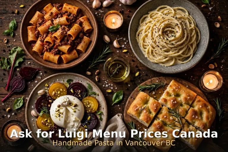 Ask for Luigi menu prices Canada - handmade pasta spread with burrata and focaccia