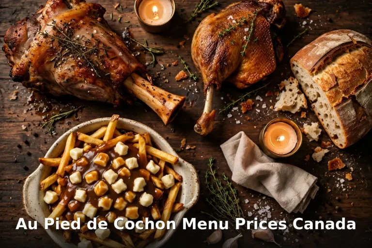 Au Pied de Cochon menu prices Canada - Québécois comfort food spread with poutine and roast meats