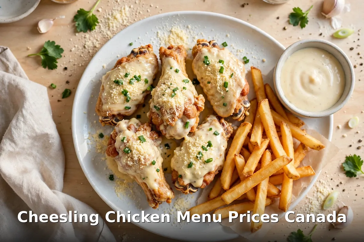 Cheesling chicken price Canada, cheesling chicken plate with fries