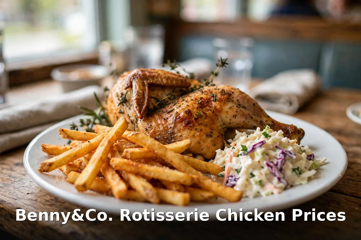 Slow-roasted rotisserie chicken, benny co menu prices canada