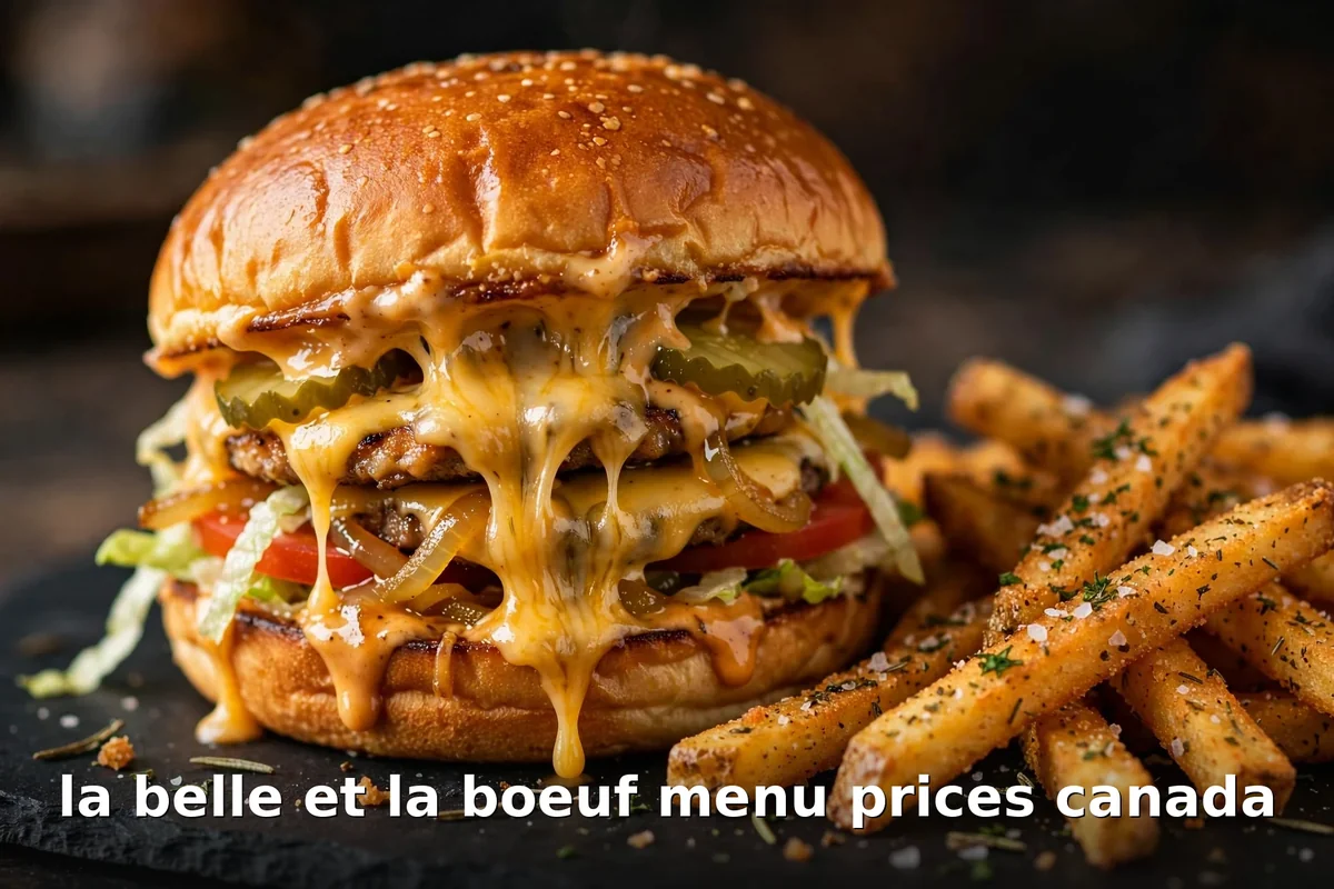 la belle et la boeuf menu prices canada