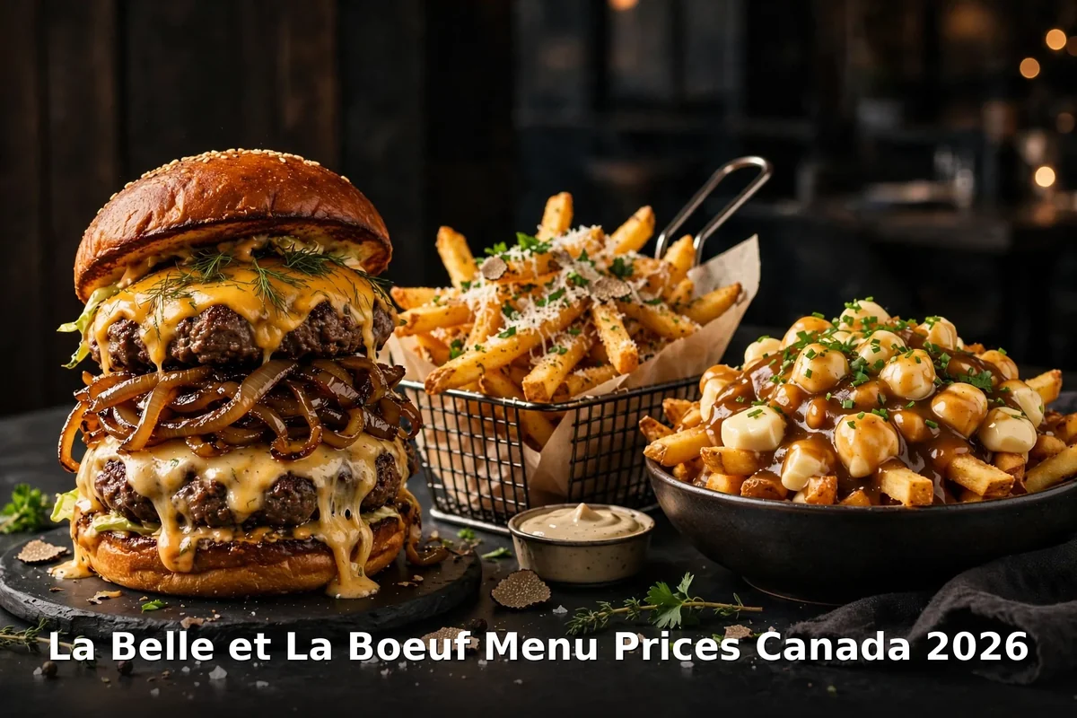 La Belle et La Boeuf Menu Prices Canada 2026