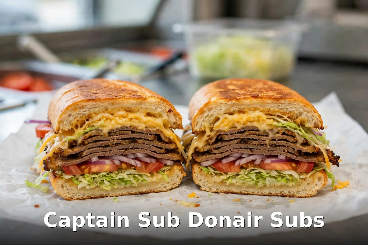 Captain Sub donair subs with cheese, donair sub prices captain sub menu prices canada