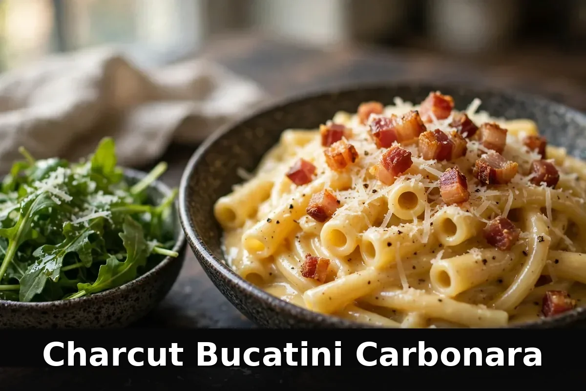 Charcut Bucatini Carbonara pasta dish, Charcut pasta menu prices Calgary Canada