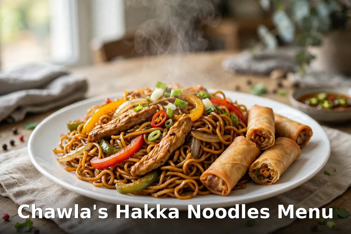 Hakka noodles and Indo-Chinese dishes at Chawla's, chawla's menu prices canada