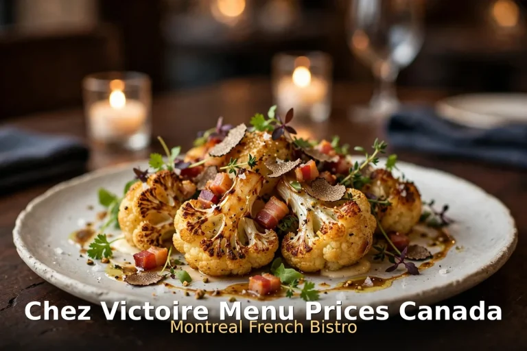 Chez Victoire menu prices Canada - French bistro dishes at the Plateau Montreal restaurant