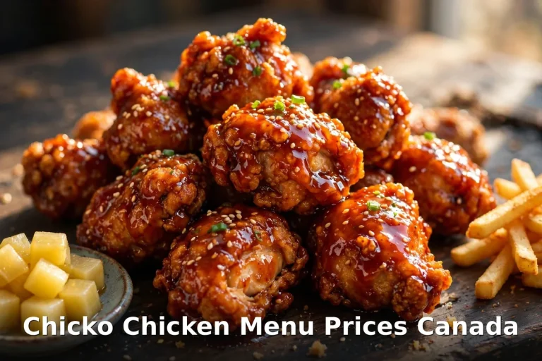 Chicko Chicken menu prices Canada 2026: crispy Korean fried chicken with yangyeom glaze, chicko chicken prices