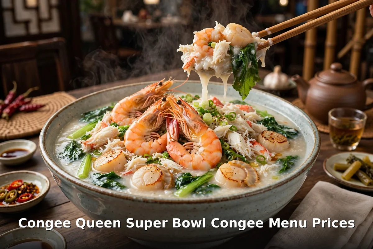Congee Queen super bowl congee, congee queen menu prices canada