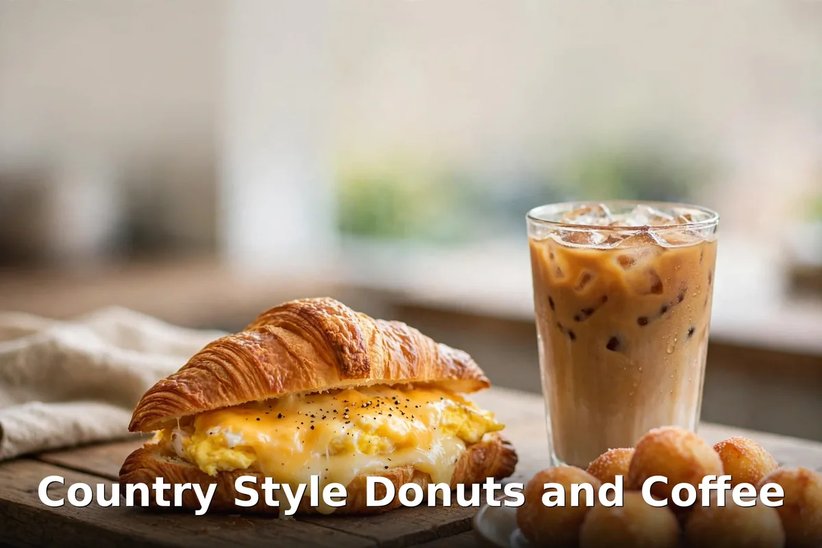 Country Style breakfast sandwich and iced coffee prices Canada