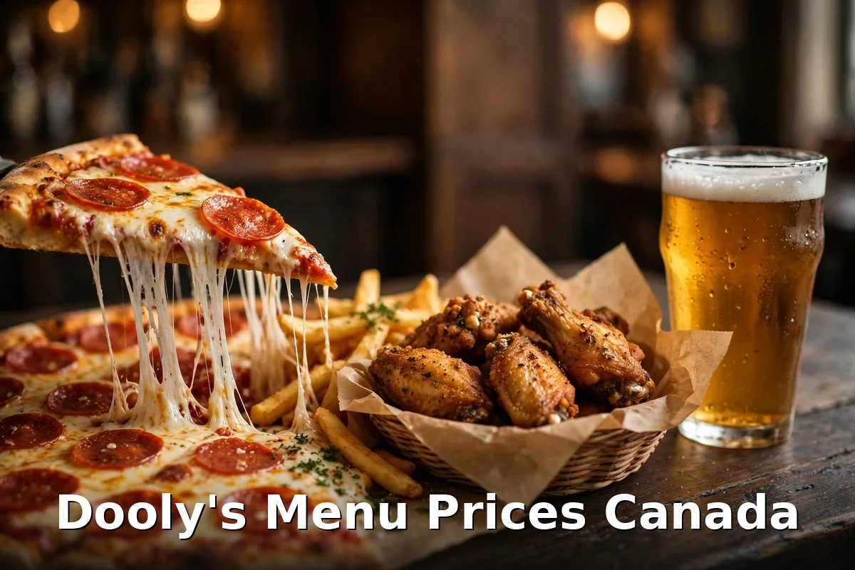 Dooly's menu prices Canada - Moncton billiard hall pub prices