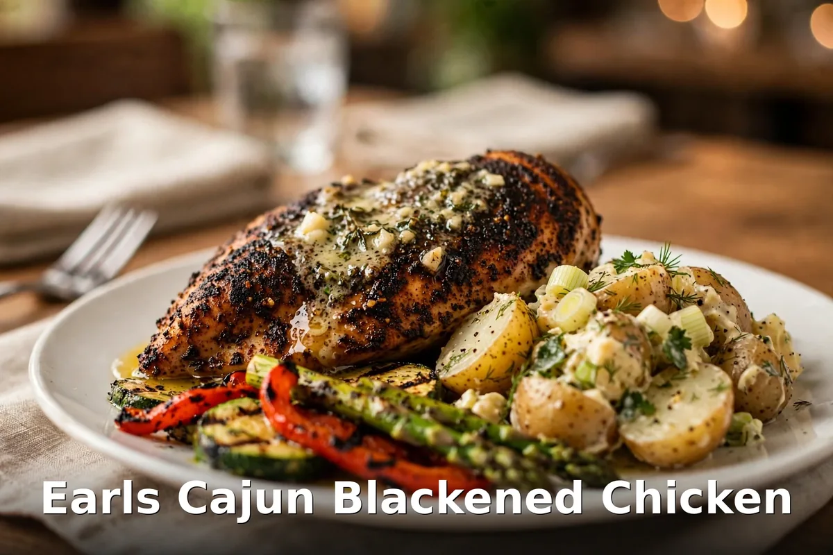 Earls Cajun Blackened Chicken dinner photo, earls cajun blackened chicken price 2026, earls menu prices canada