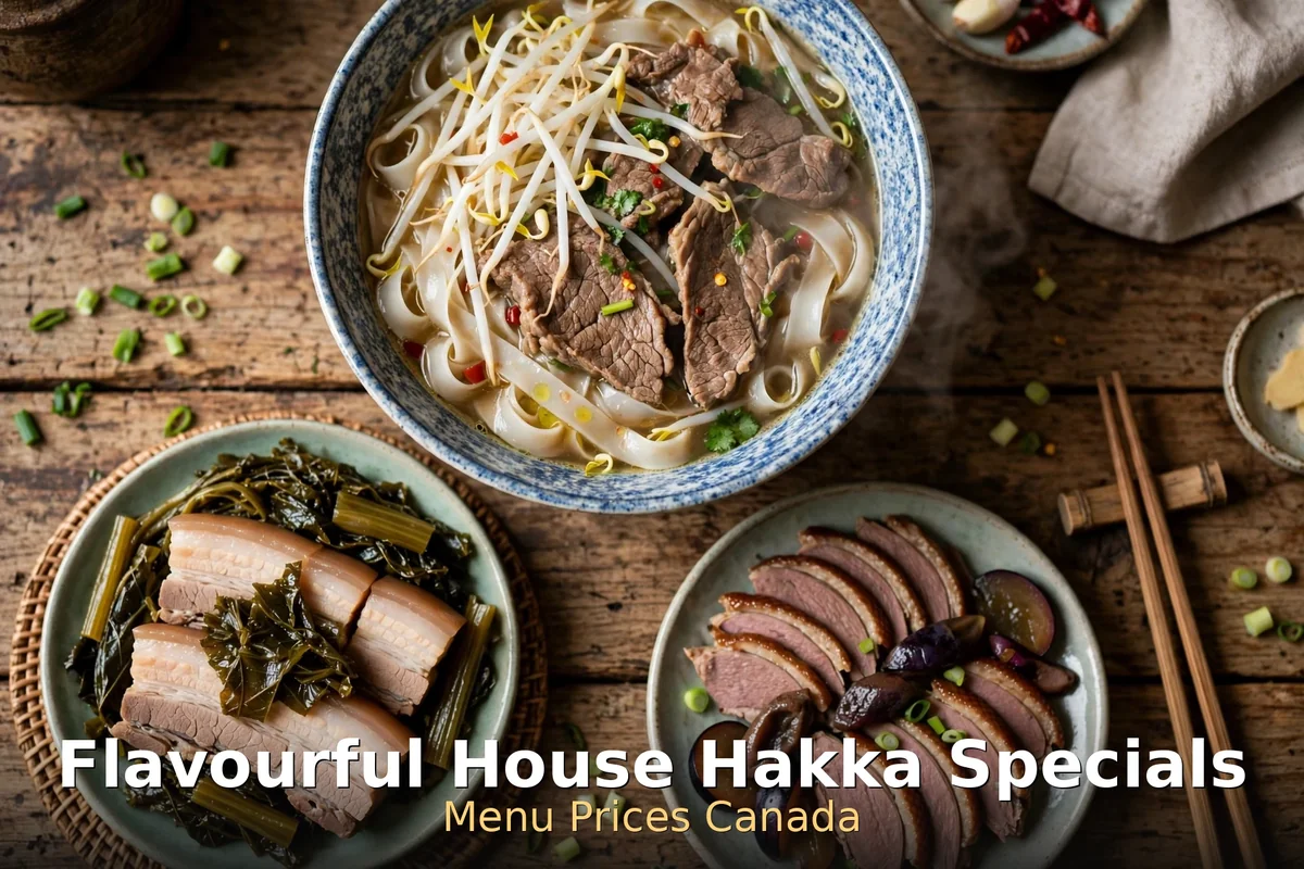 Flavourful House Hakka duck menu prices: steamed duck with pickled plum sauce and Cantonese dishes