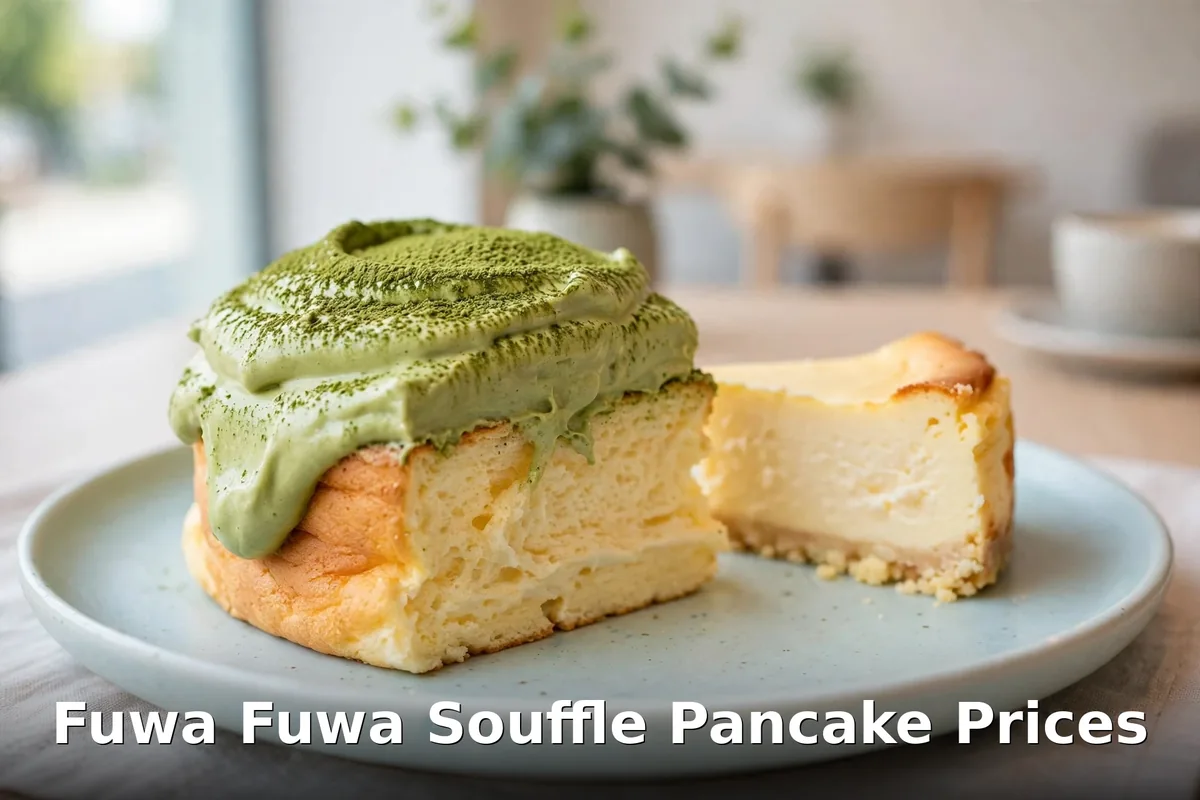 Fluffy Japanese souffle pancakes with cream and berries at Fuwa Fuwa, fuwa fuwa souffle pancake prices canada