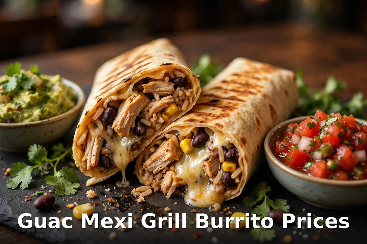 Guac Mexi Grill burrito prices Canada 2026: build-your-own burrito with fire-grilled toppings and fresh guacamole