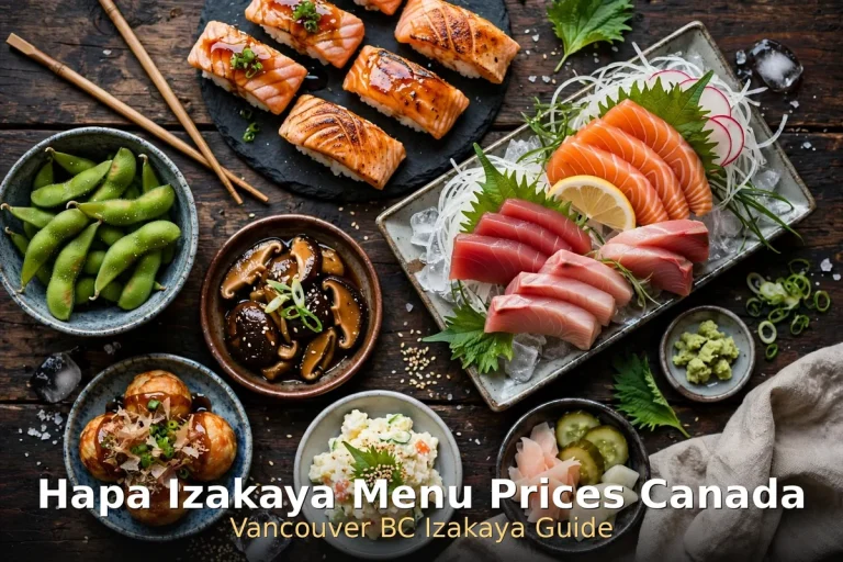 Hapa Izakaya menu prices Canada - aburi oshi sushi with torched salmon