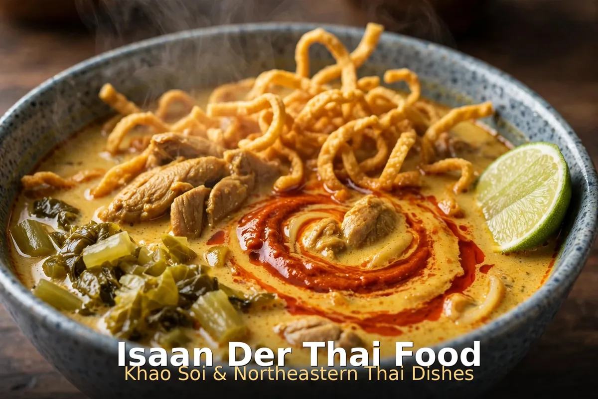 Isaan Der Thai food price, khao soi and Isaan dishes at Isaan Der Toronto