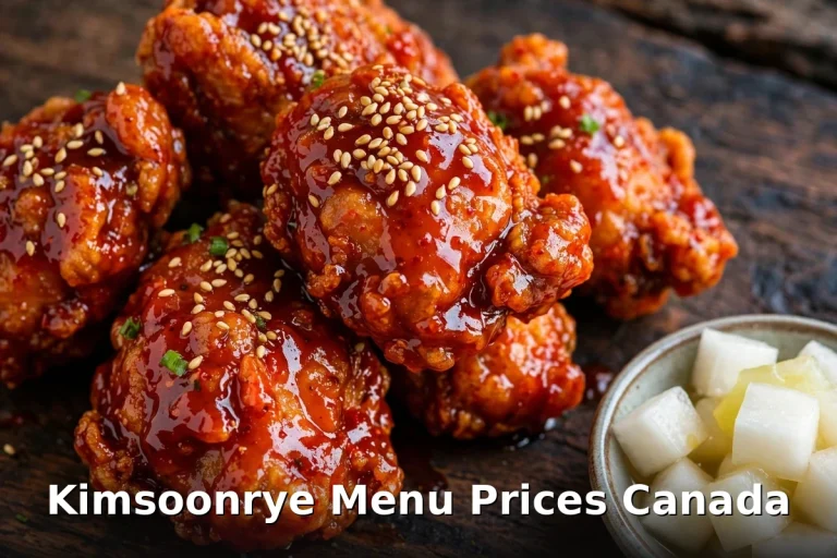 Kimsoonrye spicy Korean fried chicken with pickled radish, Kimsoonrye menu prices Canada