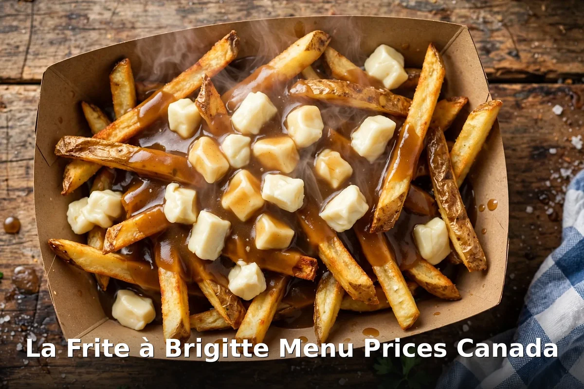 La Frite à Brigitte menu prices Canada, Quebec snack bar poutine with cheese curds and gravy in Coteau-du-Lac