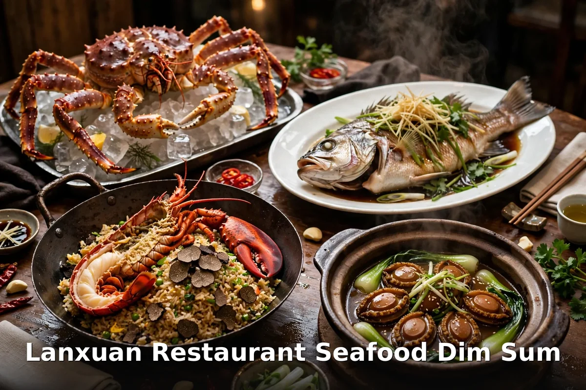 Lanxuan Restaurant seafood dim sum Richmond BC: crab, lobster fried rice, steamed whole fish and abalone dishes, lanxuan restaurant dim sum prices