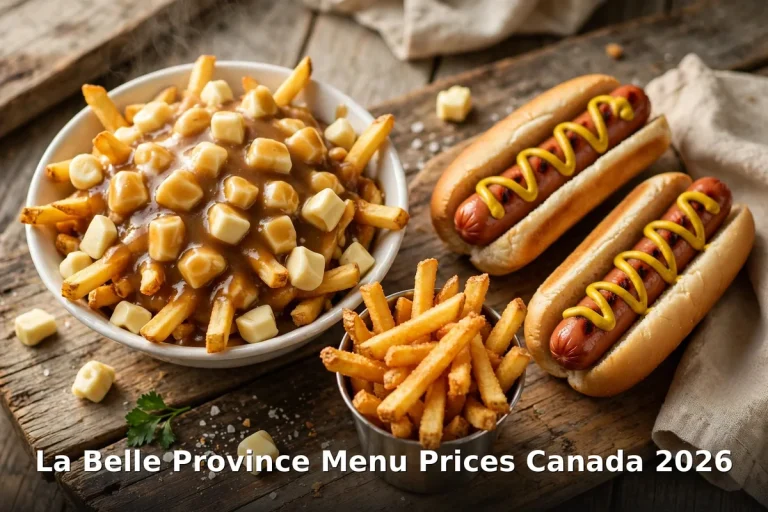 La Belle Province Menu Prices Canada 2026