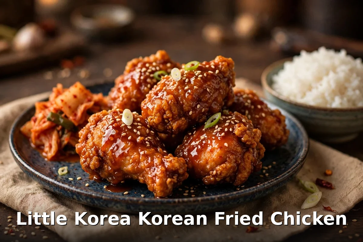 Little Korea Korean fried chicken Winnipeg: crispy yangnyum wings with sweet spicy glaze, little korea fried chicken prices canada