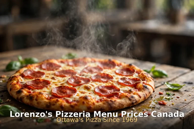 Lorenzo's Pizzeria menu prices, pepperoni pizza at Lorenzo's Pizzeria Ottawa Canada 2026