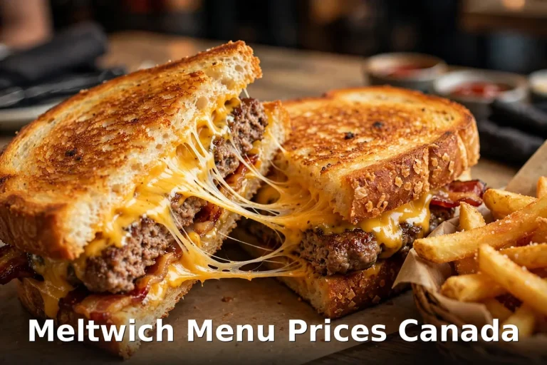 Meltwich menu prices Canada