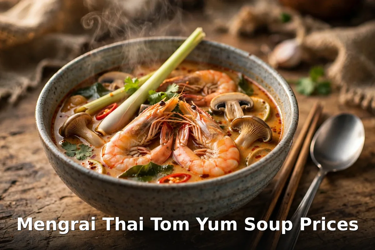 Mengrai Thai curry and wok fry prices Toronto: green curry and basil stir fry plates, Mengrai Thai menu prices Canada