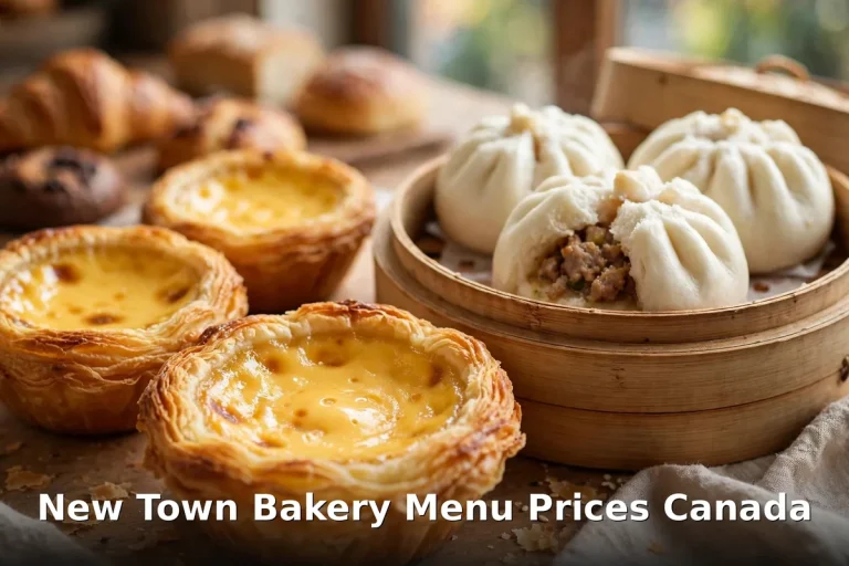New Town Bakery menu prices Canada 2026: egg tarts and steamed buns at the Vancouver Chinatown bakery