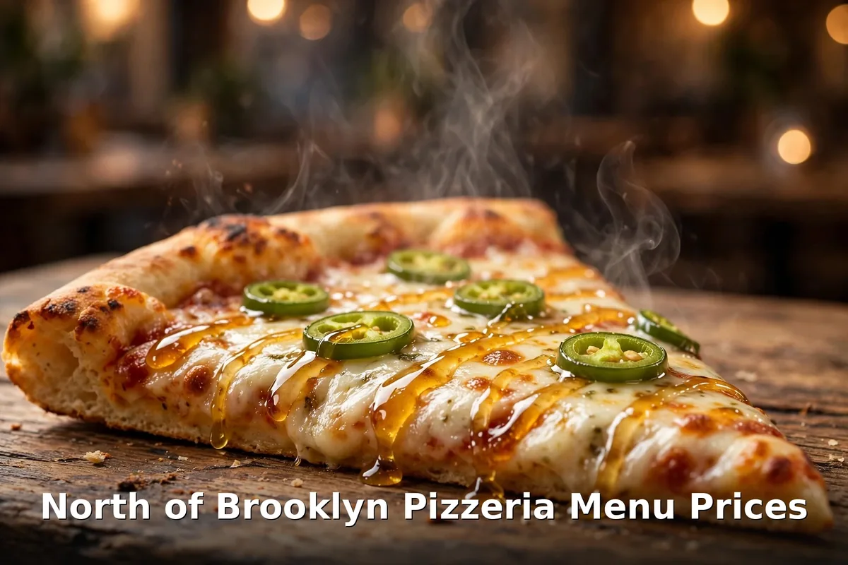 North of Brooklyn Pizzeria Killer Bee slice price Canada 2026 - New York style jalapeno pizza slice with hot honey drizzle, north of brooklyn pizzeria menu prices canada