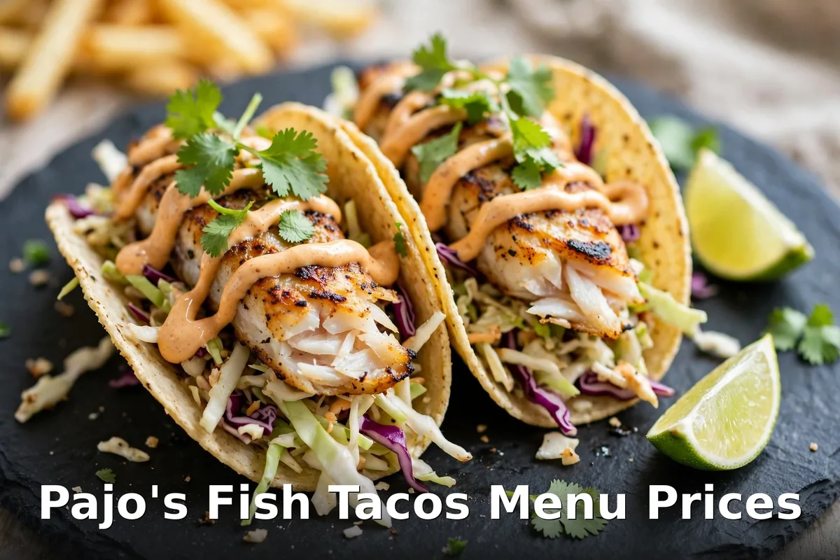 Pajo's Fish and Chips fish tacos menu prices Canada