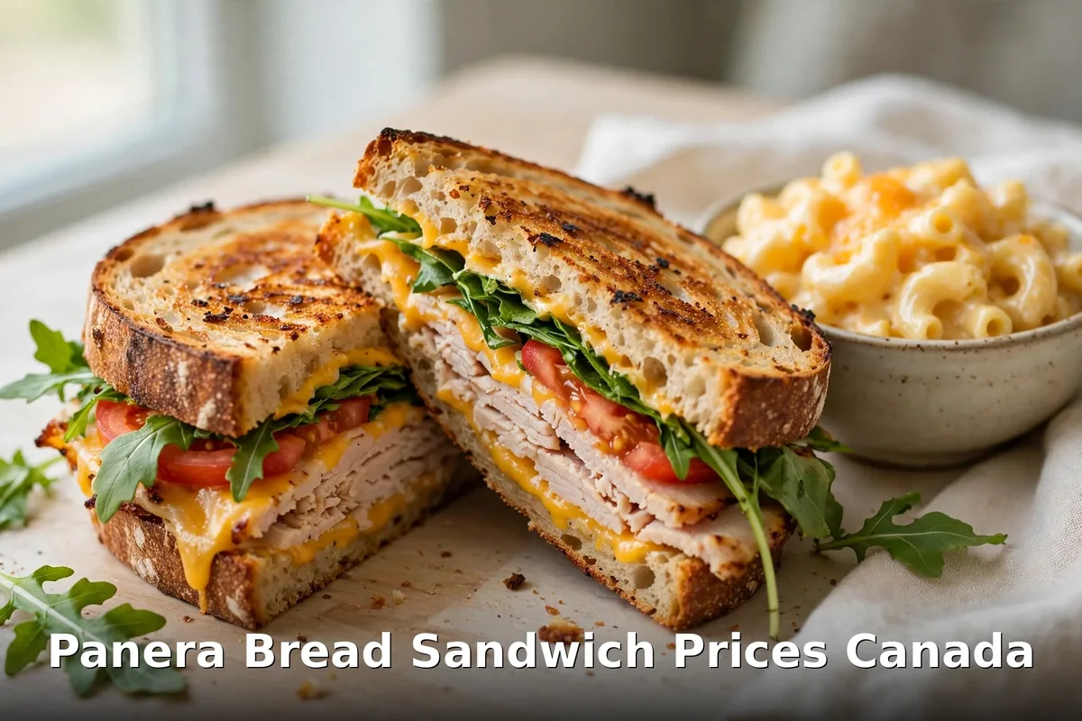 Panera Bread chicken avocado melt sandwich prices Canada