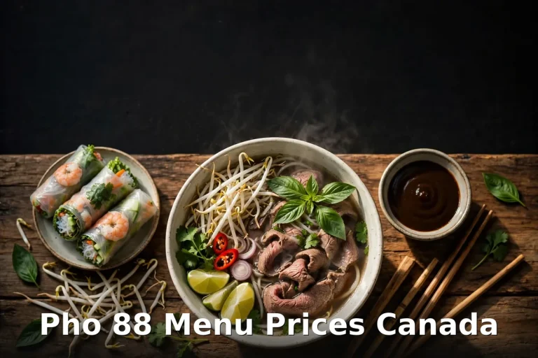 Pho 88 menu prices Canada - 88 Special pho with spring rolls