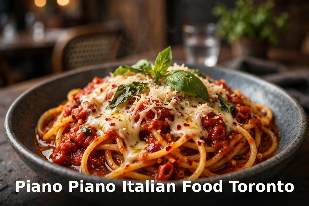 piano piano menu prices, creamy Canestri alla Vodka pasta with parmigiano, $29.00 CAD