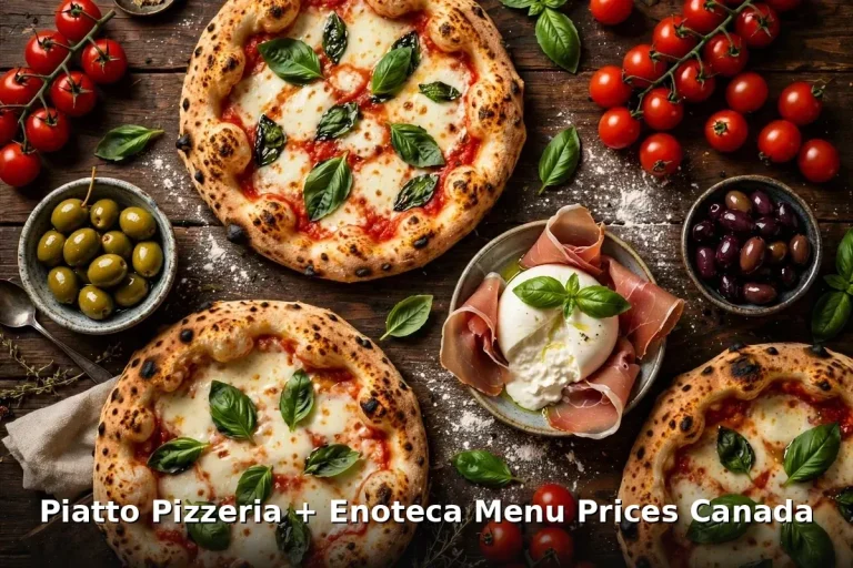 Piatto Pizzeria Neapolitan pizza spread, Piatto Pizzeria menu prices Canada