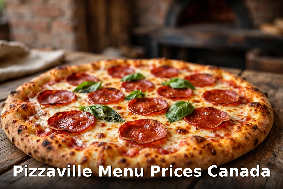 Pizzaville Menu Prices Canada 2026: pepperoni pizza hot from the oven, pizzaville menu prices canada