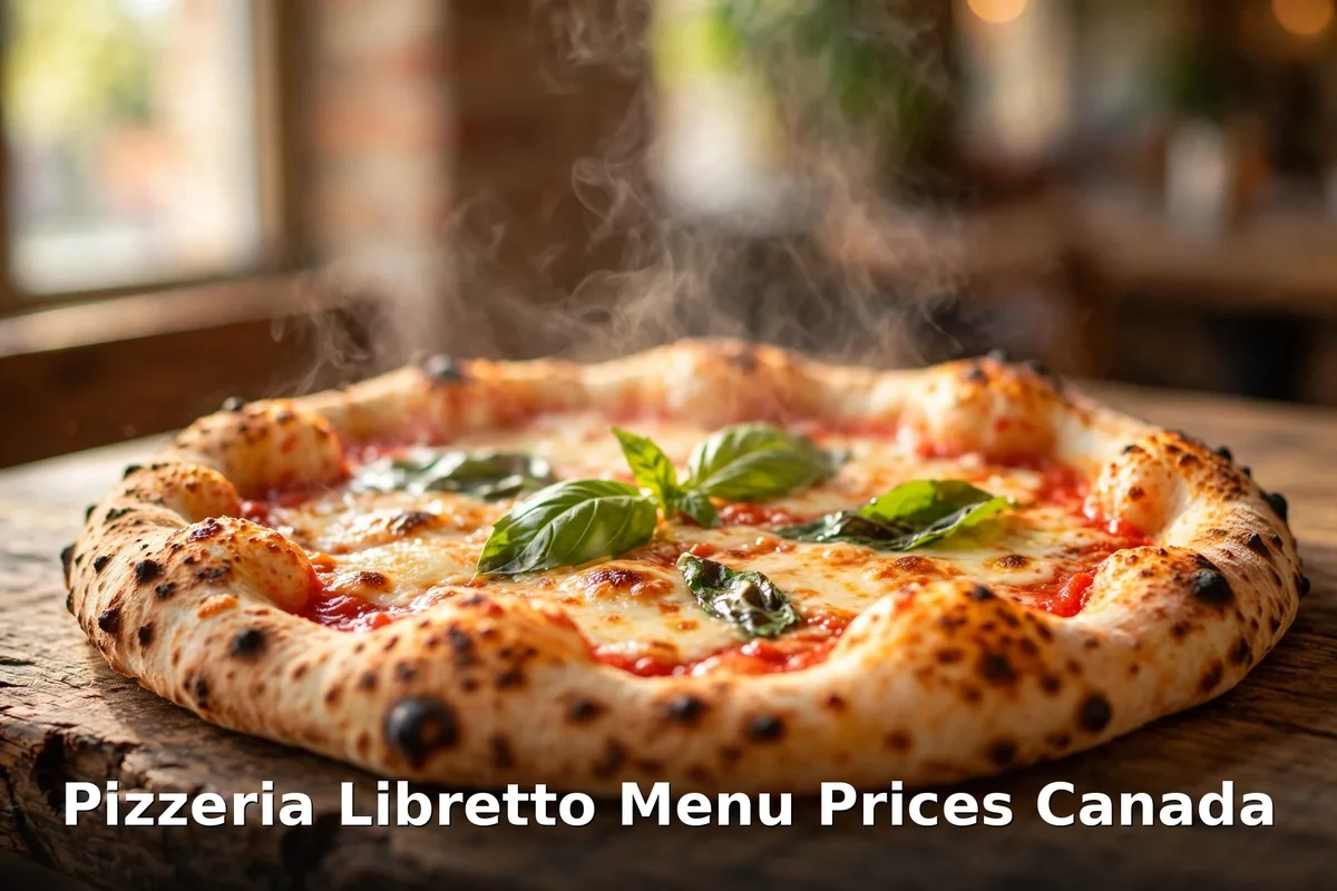 Pizzeria Libretto menu prices Canada 2026: wood-fired Neapolitan margherita pizza, pizzeria libretto menu prices canada