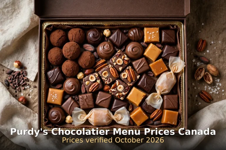 Purdy's Chocolatier prices Canada - Vancouver chocolate gift box
