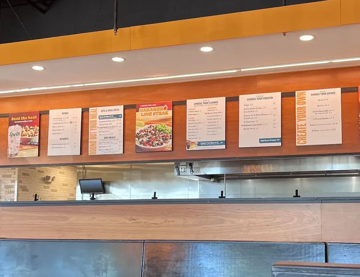 Qdoba Canada menu card 2026 with CAD prices, qdoba canada menu prices