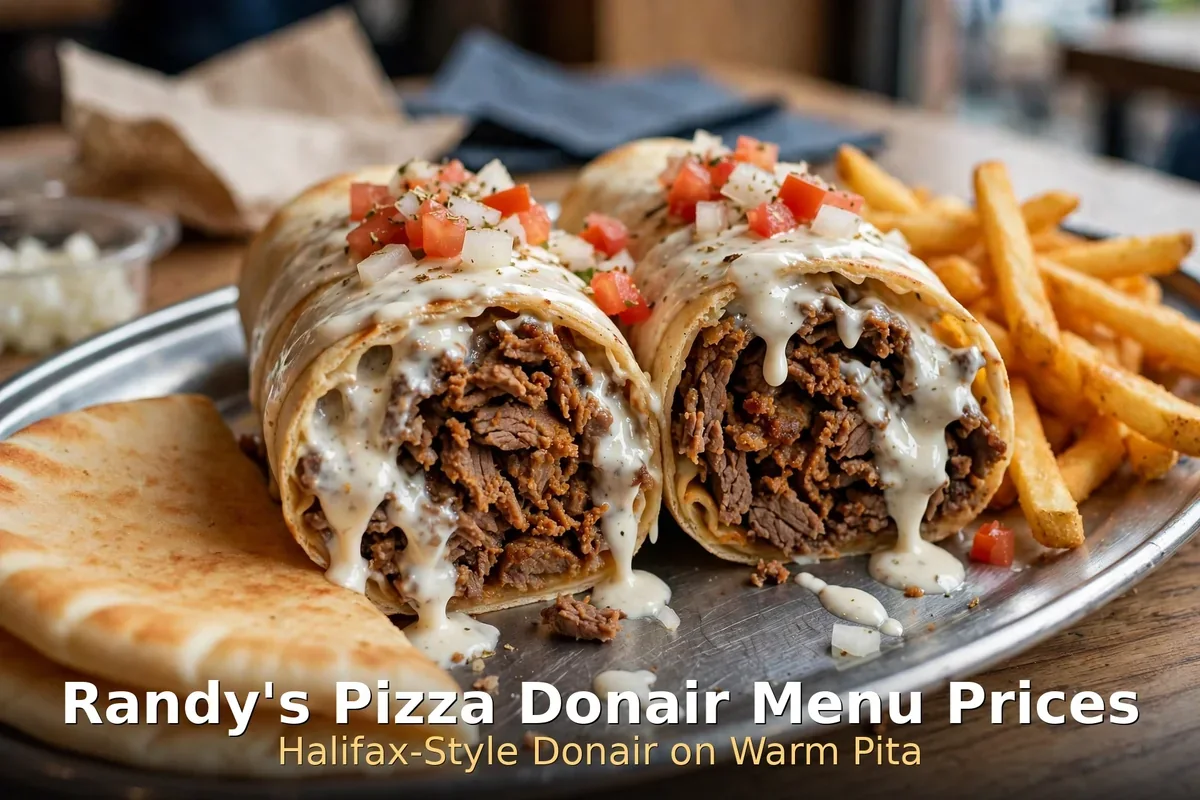 randys pizza menu prices canada donair: halifax donair with sweet donair sauce and garlic fingers with donair sauce for dipping