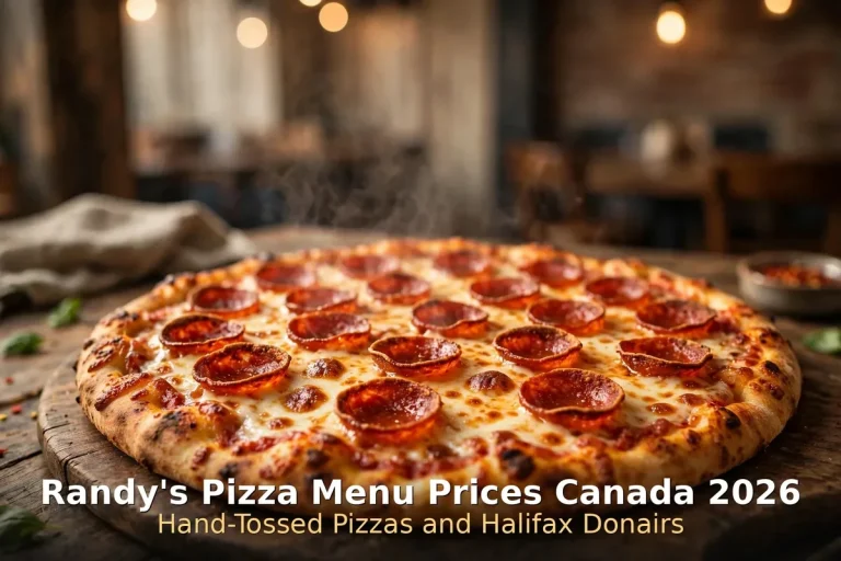 randys pizza menu prices canada 2026: pepperoni pizza and halifax donair spread, Randy's Pizza prices