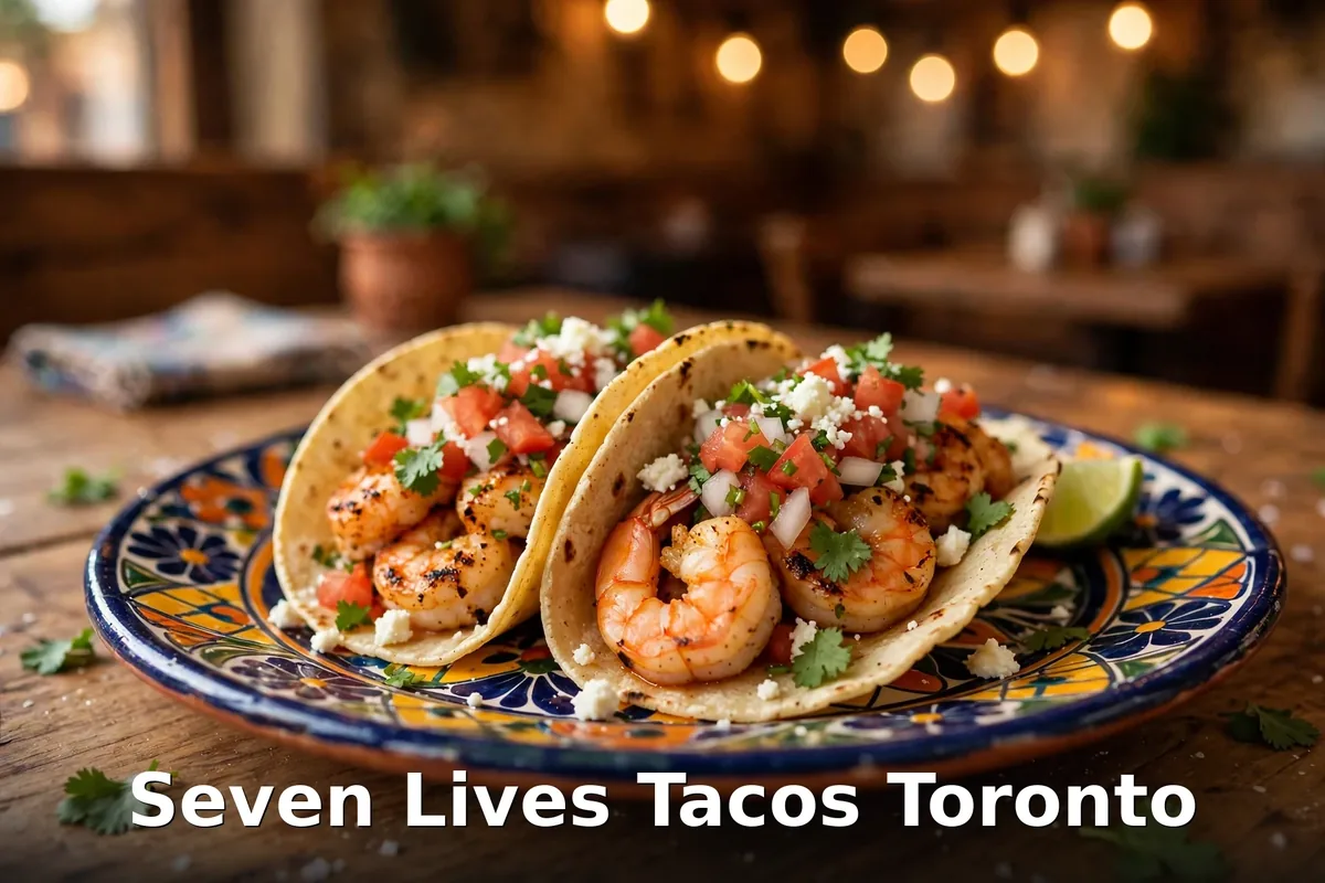 Seven Lives Toronto, Baja fish taco and shrimp tacos at Seven Lives Kensington Market Canada