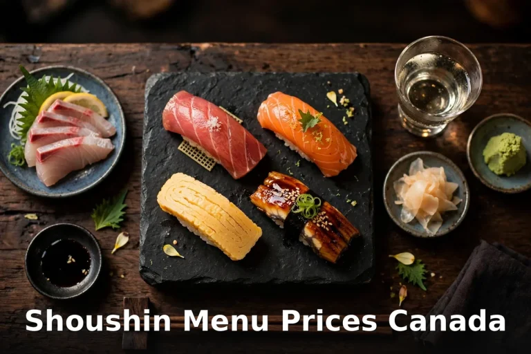 shoushin menu prices, Shoushin Canada Michelin-starred omakase sushi counter Toronto, Shoushin Menu Prices Canada