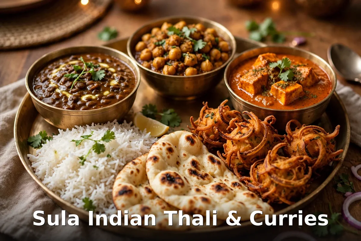 Sula Indian thali and curries, Sula Indian Restaurant menu prices Canada Vancouver