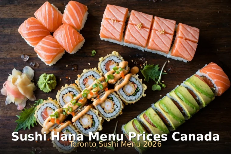 sushi hana menu prices, Hana sushi Canada sushi spread at Bloor West Toronto, Sushi Hana Menu Prices Canada