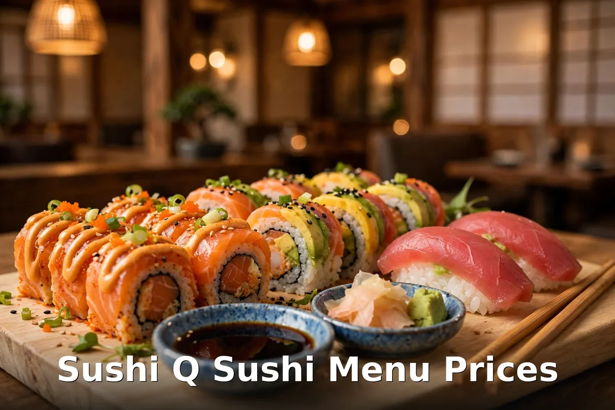 Fresh toro sashimi slices at Sushi Q, sushi q toro sashimi menu