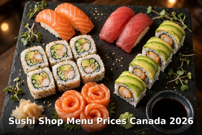 Sushi Shop menu prices Canada 2026
