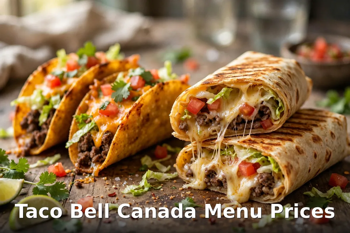 Taco Bell menu prices Canada - tacos and grilled quesadillas