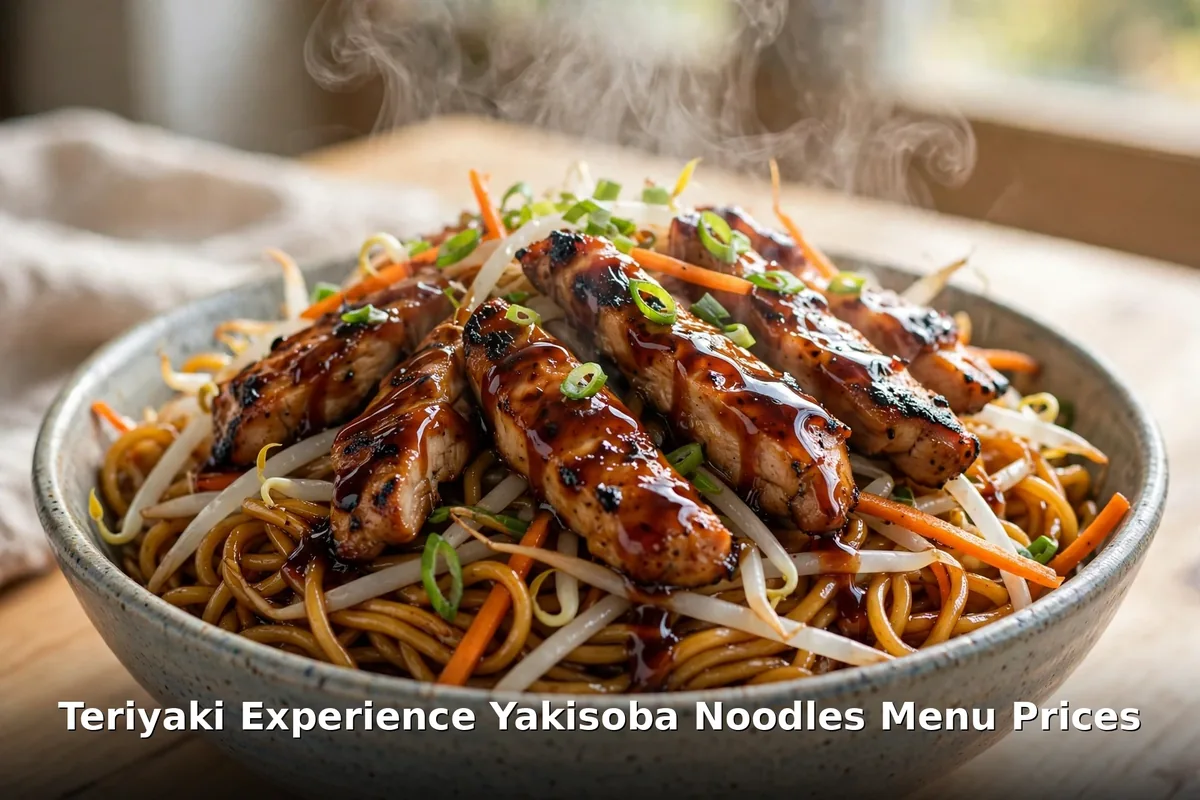 Teriyaki Experience Signature Chicken Teriyaki bowl over rice, teriyaki experience menu prices canada